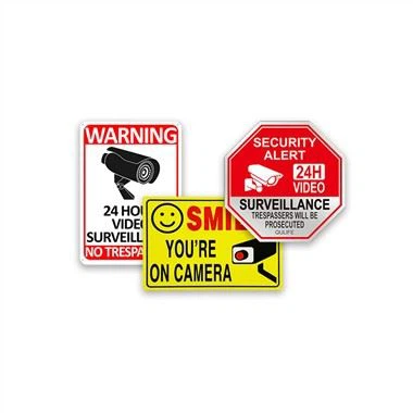 Bezpečnostná kamera Video Monitoring Sign